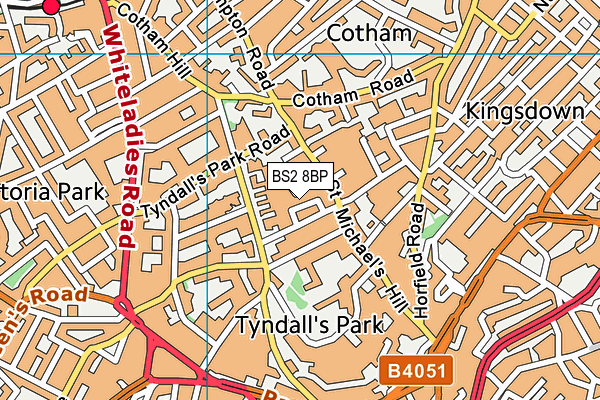 BS2 8BP map - OS VectorMap District (Ordnance Survey)