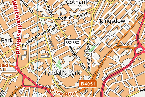 BS2 8BQ map - OS VectorMap District (Ordnance Survey)