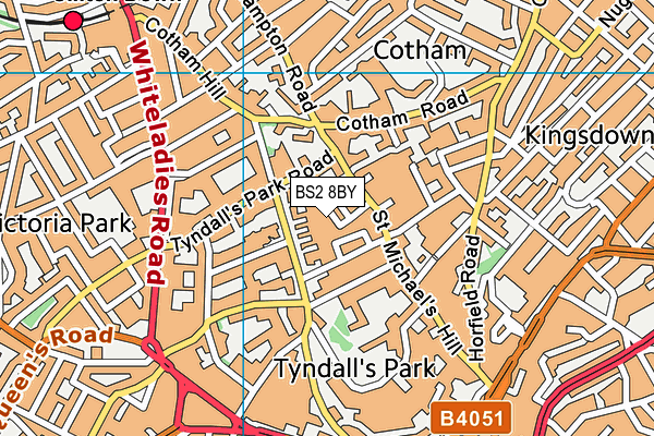 BS2 8BY map - OS VectorMap District (Ordnance Survey)