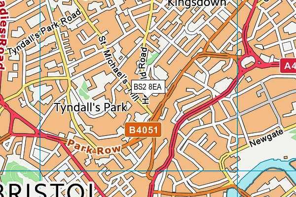BS2 8EA map - OS VectorMap District (Ordnance Survey)