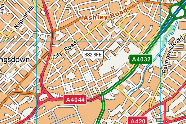 BS2 8FE map - OS VectorMap District (Ordnance Survey)