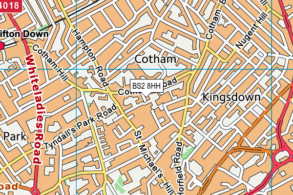 BS2 8HH map - OS VectorMap District (Ordnance Survey)