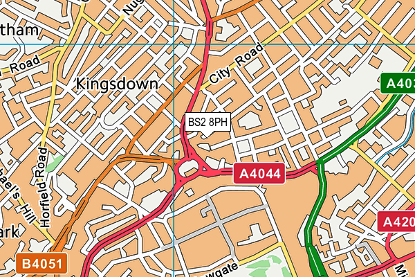 BS2 8PH map - OS VectorMap District (Ordnance Survey)