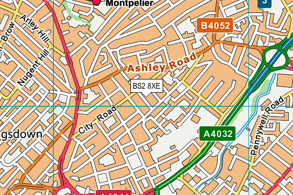 BS2 8XE map - OS VectorMap District (Ordnance Survey)