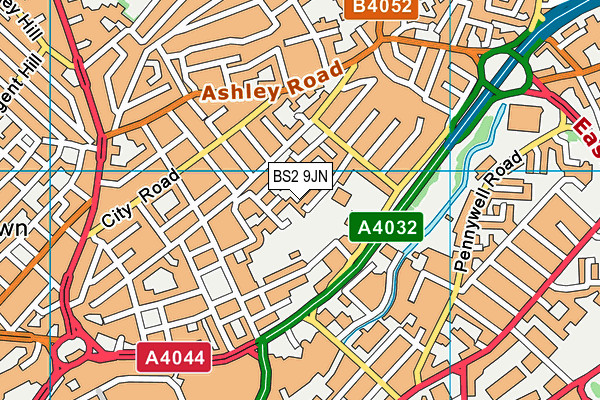 BS2 9JN map - OS VectorMap District (Ordnance Survey)