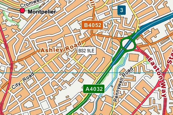 BS2 9LE map - OS VectorMap District (Ordnance Survey)