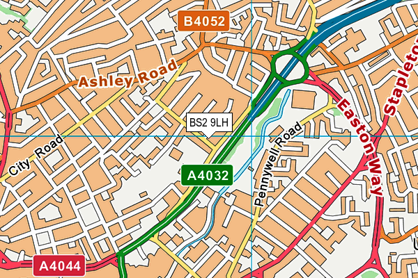 BS2 9LH map - OS VectorMap District (Ordnance Survey)