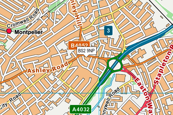 BS2 9NP map - OS VectorMap District (Ordnance Survey)