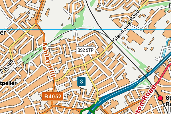 BS2 9TP map - OS VectorMap District (Ordnance Survey)