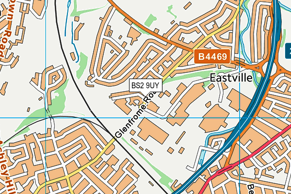 BS2 9UY map - OS VectorMap District (Ordnance Survey)