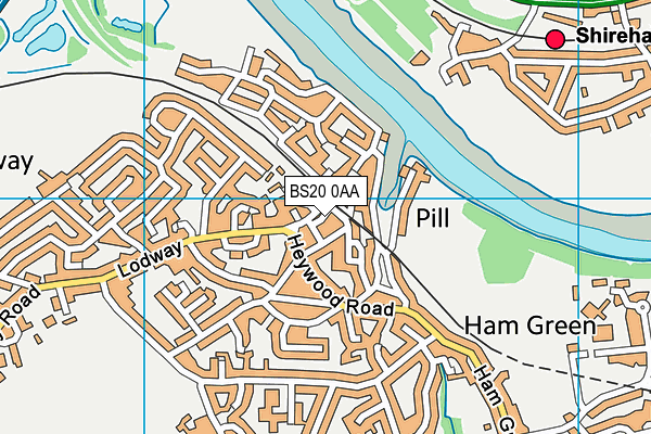 BS20 0AA map - OS VectorMap District (Ordnance Survey)