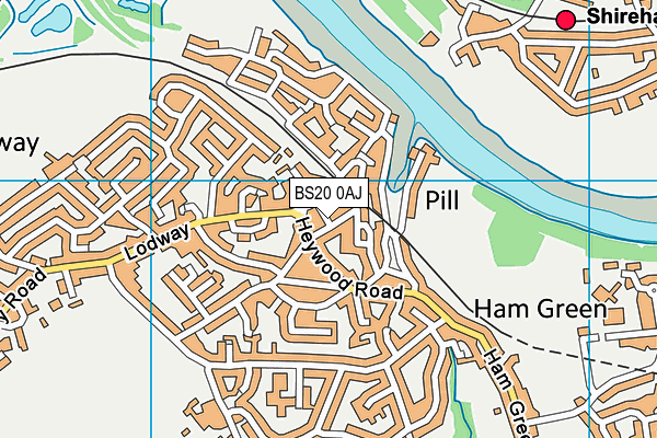 BS20 0AJ map - OS VectorMap District (Ordnance Survey)