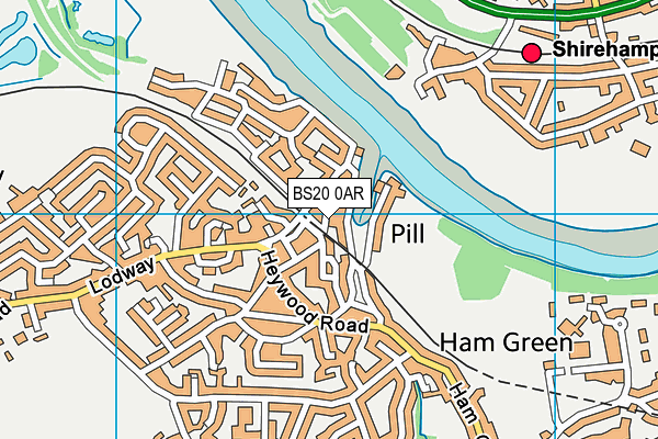 BS20 0AR map - OS VectorMap District (Ordnance Survey)