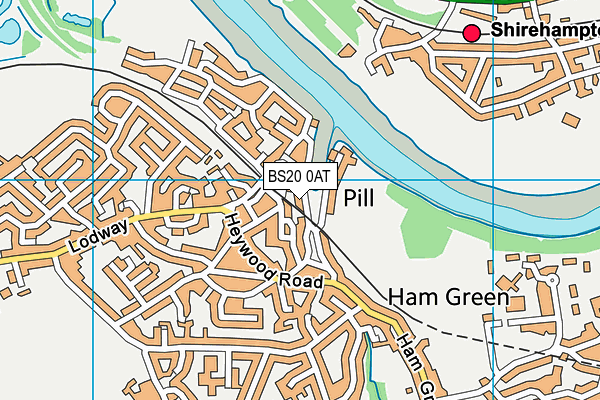 BS20 0AT map - OS VectorMap District (Ordnance Survey)