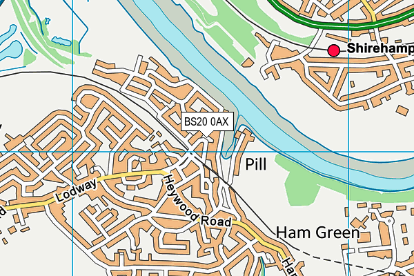 BS20 0AX map - OS VectorMap District (Ordnance Survey)