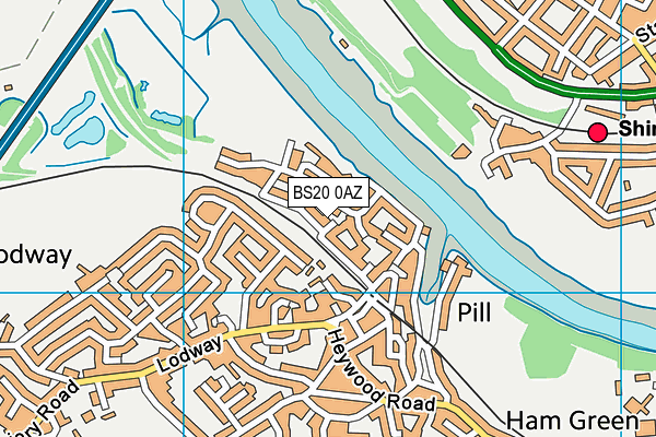 BS20 0AZ map - OS VectorMap District (Ordnance Survey)