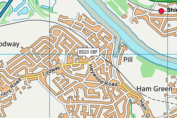 BS20 0BF map - OS VectorMap District (Ordnance Survey)