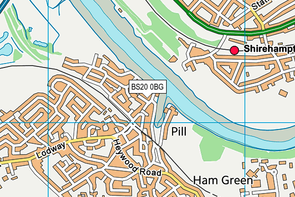 BS20 0BG map - OS VectorMap District (Ordnance Survey)