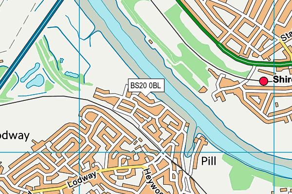 BS20 0BL map - OS VectorMap District (Ordnance Survey)