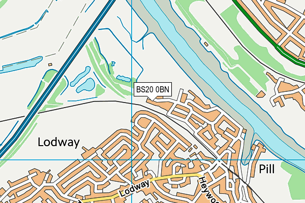 BS20 0BN map - OS VectorMap District (Ordnance Survey)