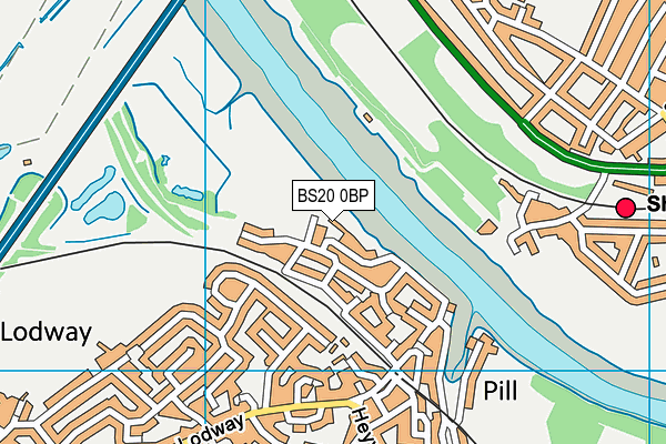 BS20 0BP map - OS VectorMap District (Ordnance Survey)
