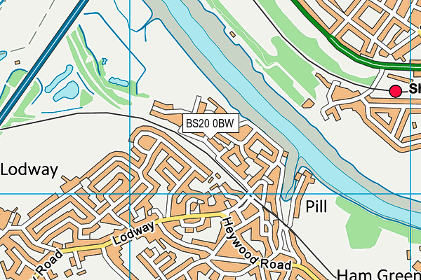 BS20 0BW map - OS VectorMap District (Ordnance Survey)