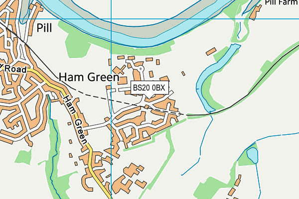 BS20 0BX map - OS VectorMap District (Ordnance Survey)