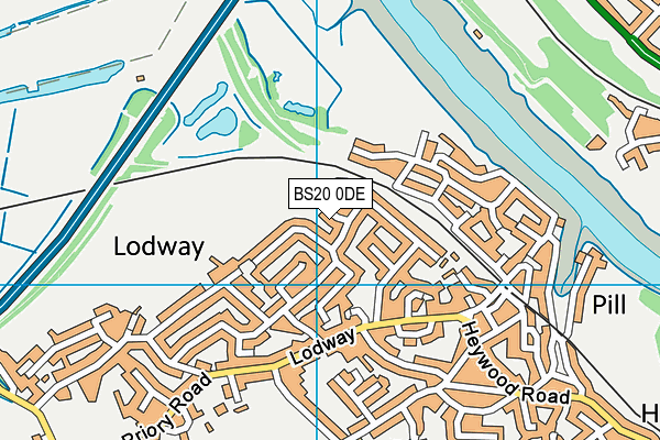BS20 0DE map - OS VectorMap District (Ordnance Survey)
