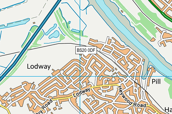 BS20 0DF map - OS VectorMap District (Ordnance Survey)