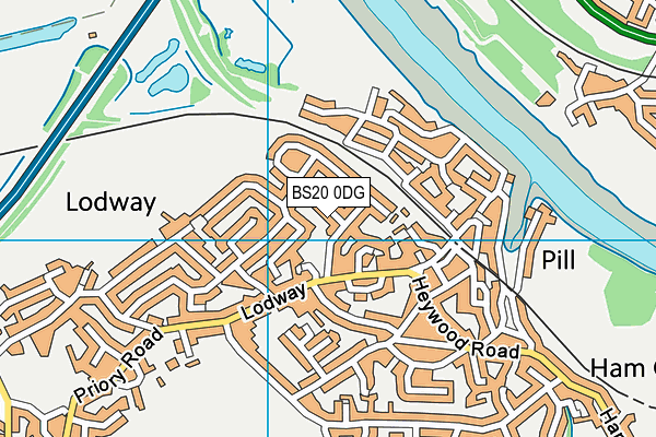 BS20 0DG map - OS VectorMap District (Ordnance Survey)