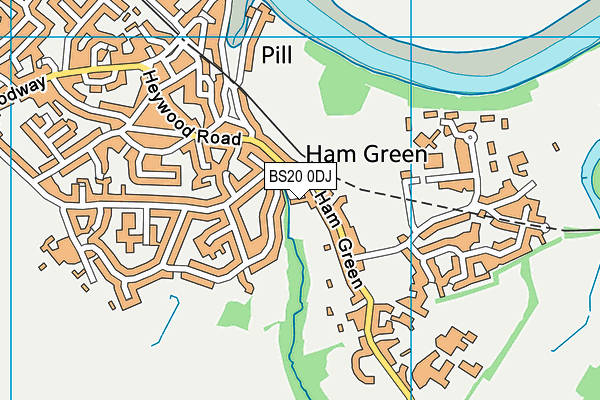 BS20 0DJ map - OS VectorMap District (Ordnance Survey)