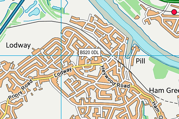 BS20 0DL map - OS VectorMap District (Ordnance Survey)