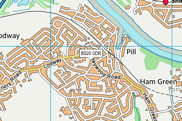 BS20 0DR map - OS VectorMap District (Ordnance Survey)