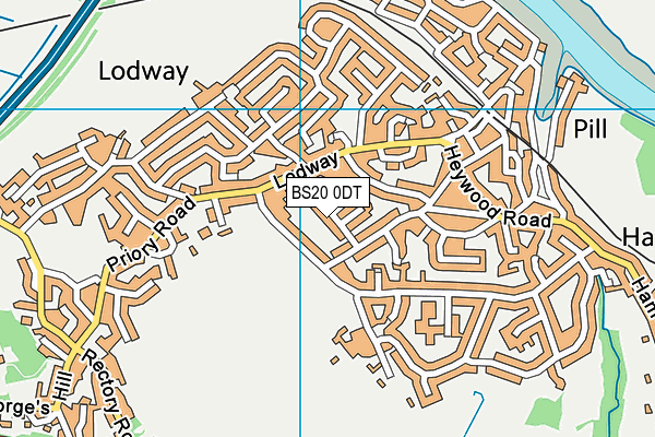 BS20 0DT map - OS VectorMap District (Ordnance Survey)