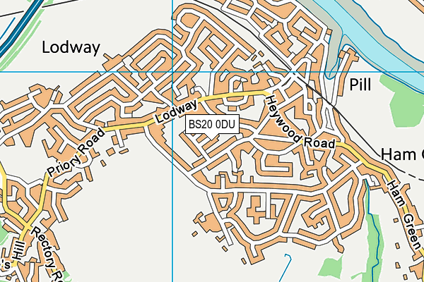 BS20 0DU map - OS VectorMap District (Ordnance Survey)