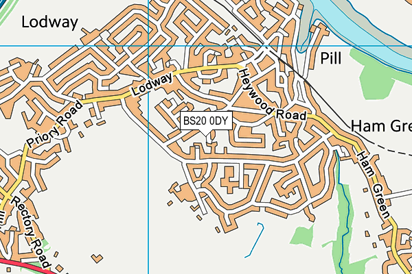 BS20 0DY map - OS VectorMap District (Ordnance Survey)