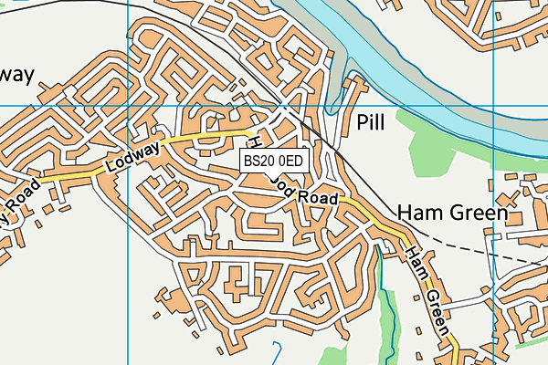 BS20 0ED map - OS VectorMap District (Ordnance Survey)