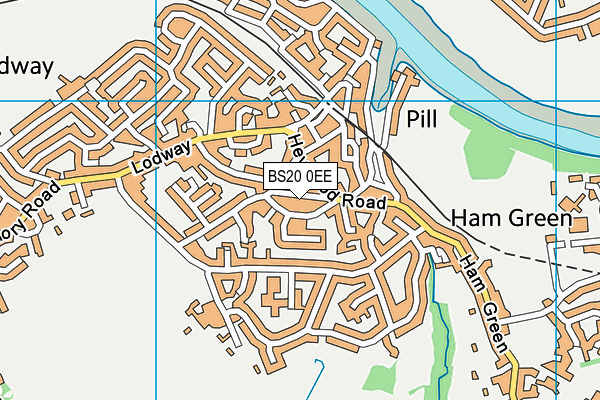 BS20 0EE map - OS VectorMap District (Ordnance Survey)