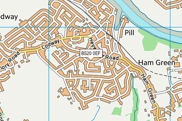 BS20 0EF map - OS VectorMap District (Ordnance Survey)