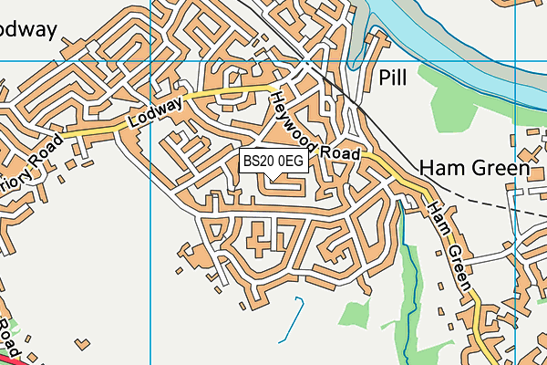 BS20 0EG map - OS VectorMap District (Ordnance Survey)