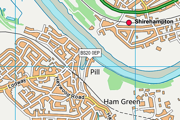 BS20 0EP map - OS VectorMap District (Ordnance Survey)