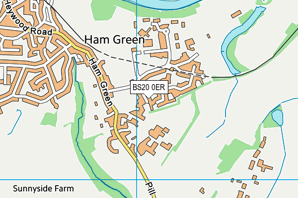 BS20 0ER map - OS VectorMap District (Ordnance Survey)