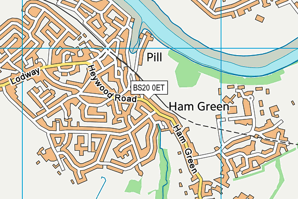 BS20 0ET map - OS VectorMap District (Ordnance Survey)