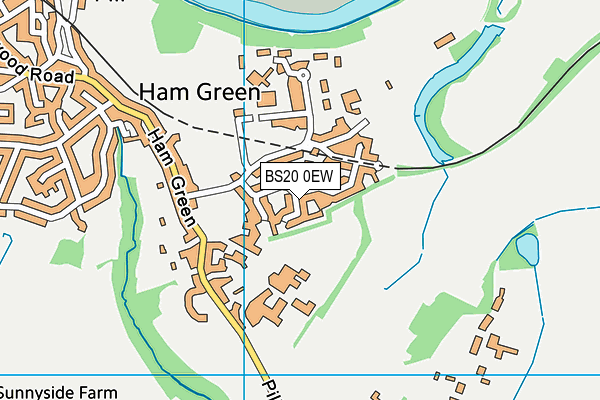 BS20 0EW map - OS VectorMap District (Ordnance Survey)