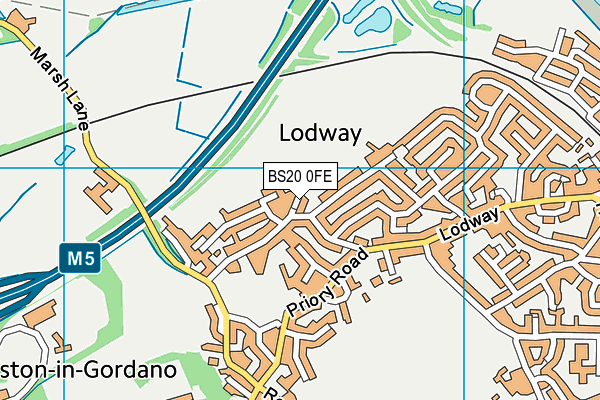 BS20 0FE map - OS VectorMap District (Ordnance Survey)