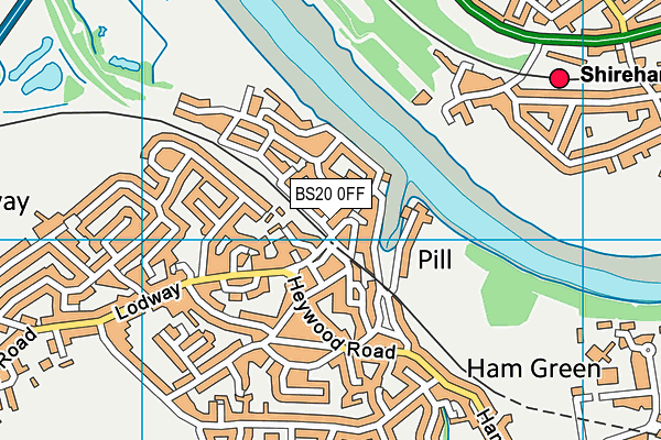 BS20 0FF map - OS VectorMap District (Ordnance Survey)