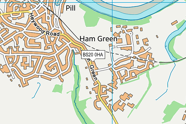 Ham Green Playing Field map (BS20 0HA) - OS VectorMap District (Ordnance Survey)