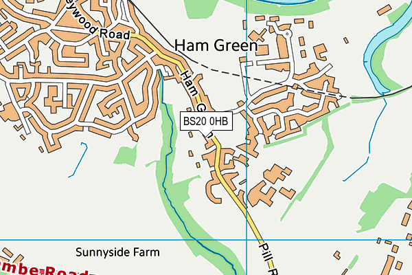 BS20 0HB map - OS VectorMap District (Ordnance Survey)