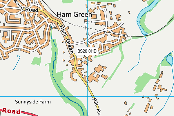 BS20 0HD map - OS VectorMap District (Ordnance Survey)