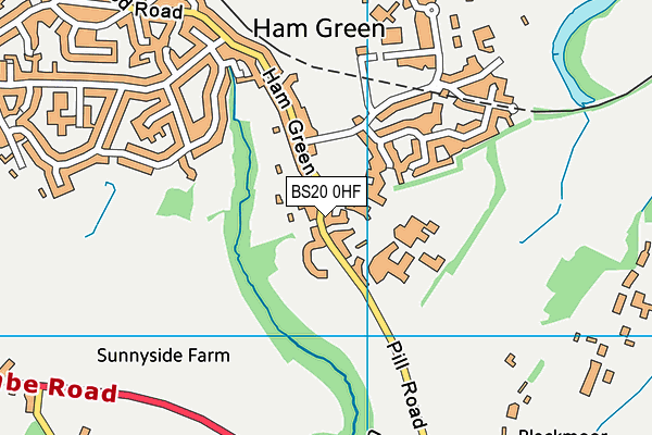 BS20 0HF map - OS VectorMap District (Ordnance Survey)